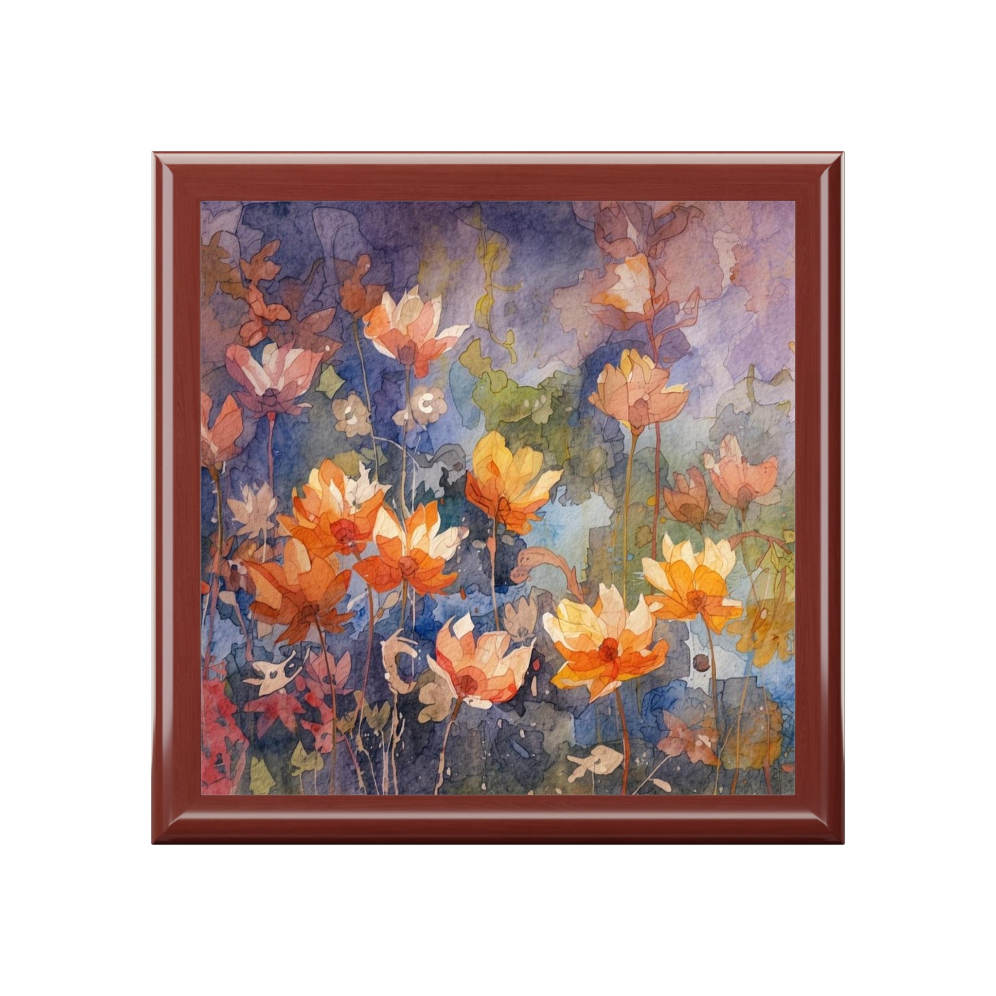 Floral Jewelry Box Keepsake Organizer For Her Home Decor - Rosetta Creative Boutique